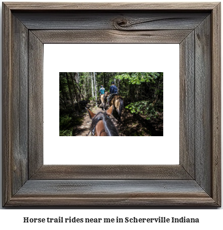 horse trail rides near me in Schererville, Indiana